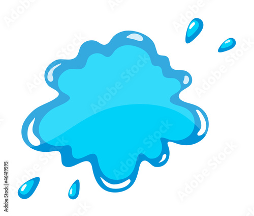 a blue color splash