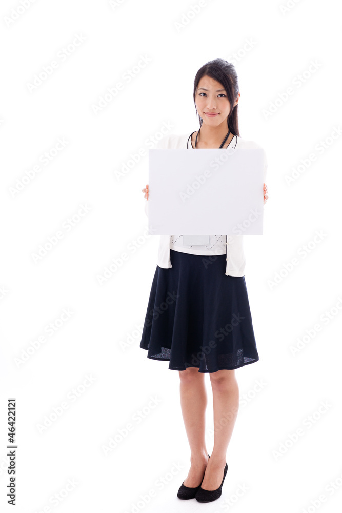 attractive asian businesswoman on white background attractive asian businesswoman on white background
