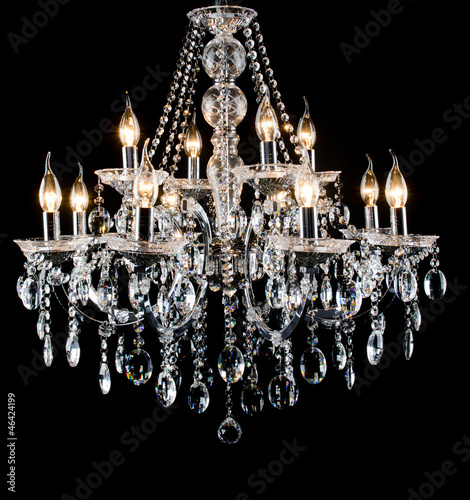 Contemporary glass chandelier