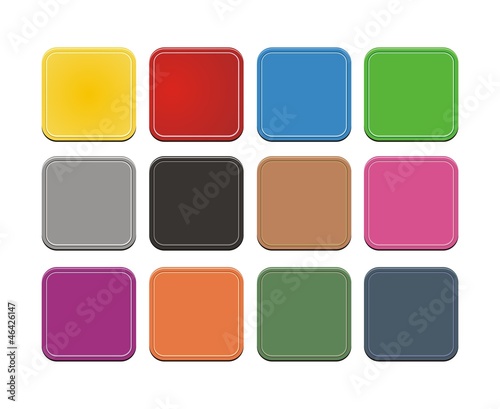 set of square button
