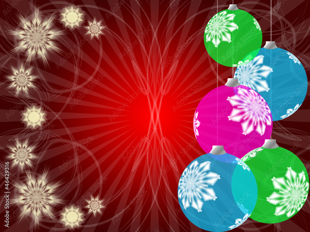 Naklejka premium New Year greeting card