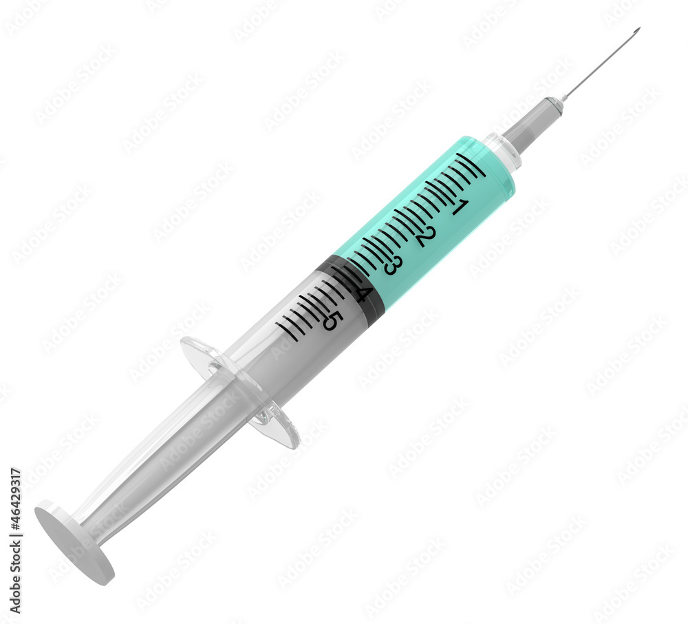 Syringe with serum Syringe with serum