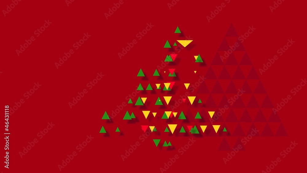 Weihnachtsbaum mit Dreiecken
