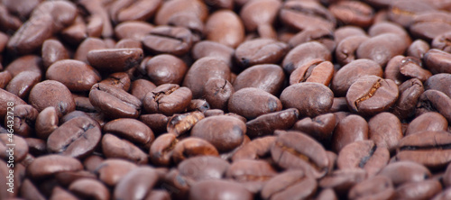 Banner mit Kaffeebohnen