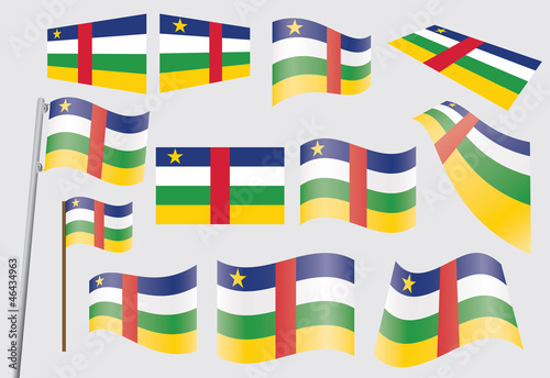 set of flags of the Central African Republic