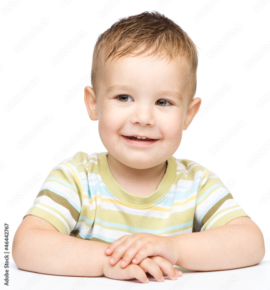 Portrait of a cute cheerful little boy Portrait of a cute cheerful little boy