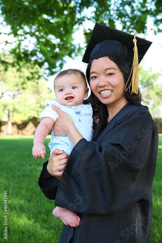 Mother and Baby at Graduation