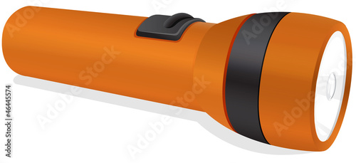an orange torch