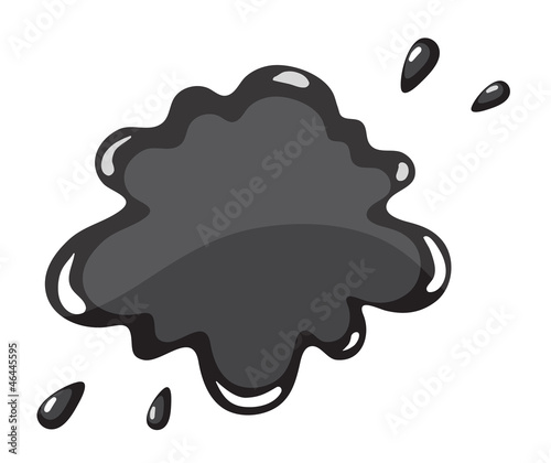 black color splash