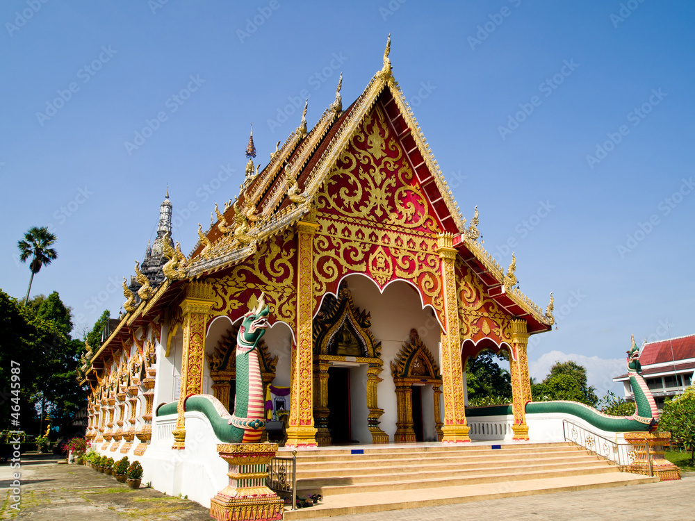 Temple in Traditional lanna style which is in Wat Suantan1