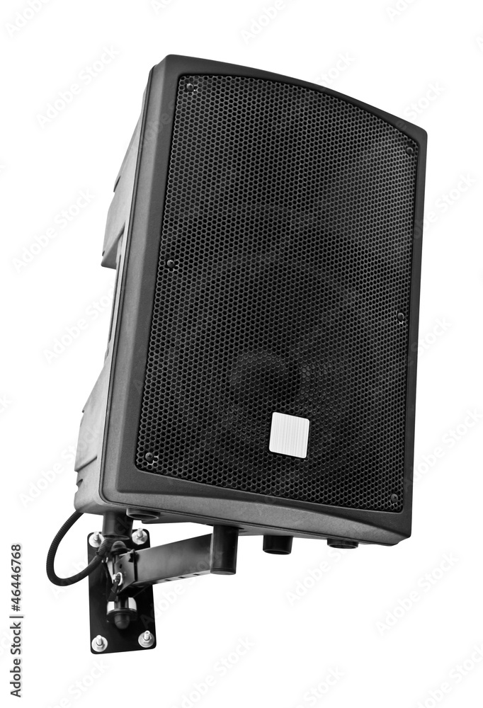 Obraz premium Loudspeaker on white background