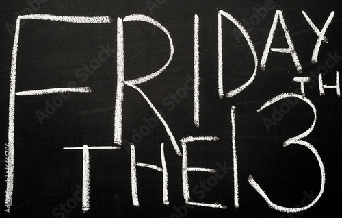 Bild auf Leinwand Friday the 13th