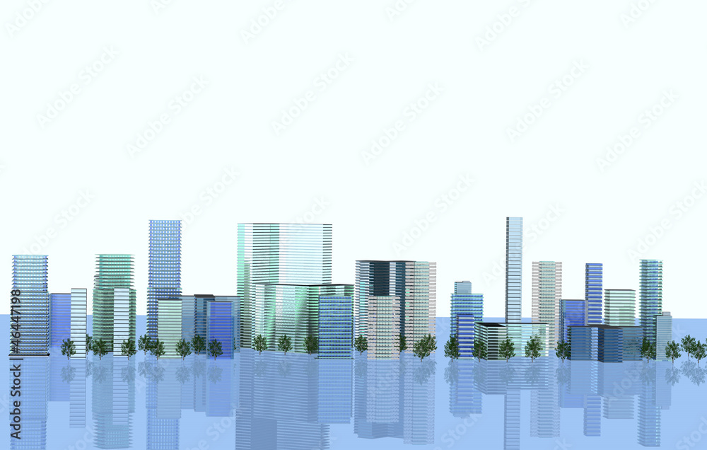 Naklejka premium ビル街