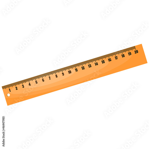 Cartoon wood ruler. eps10