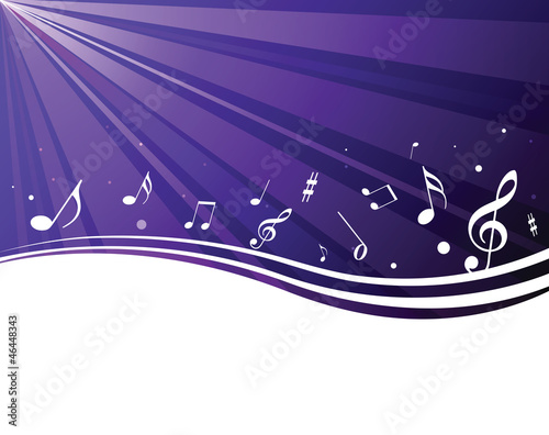Retro music notes