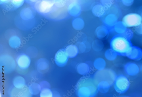 Natural blue blur sparkles abstract background