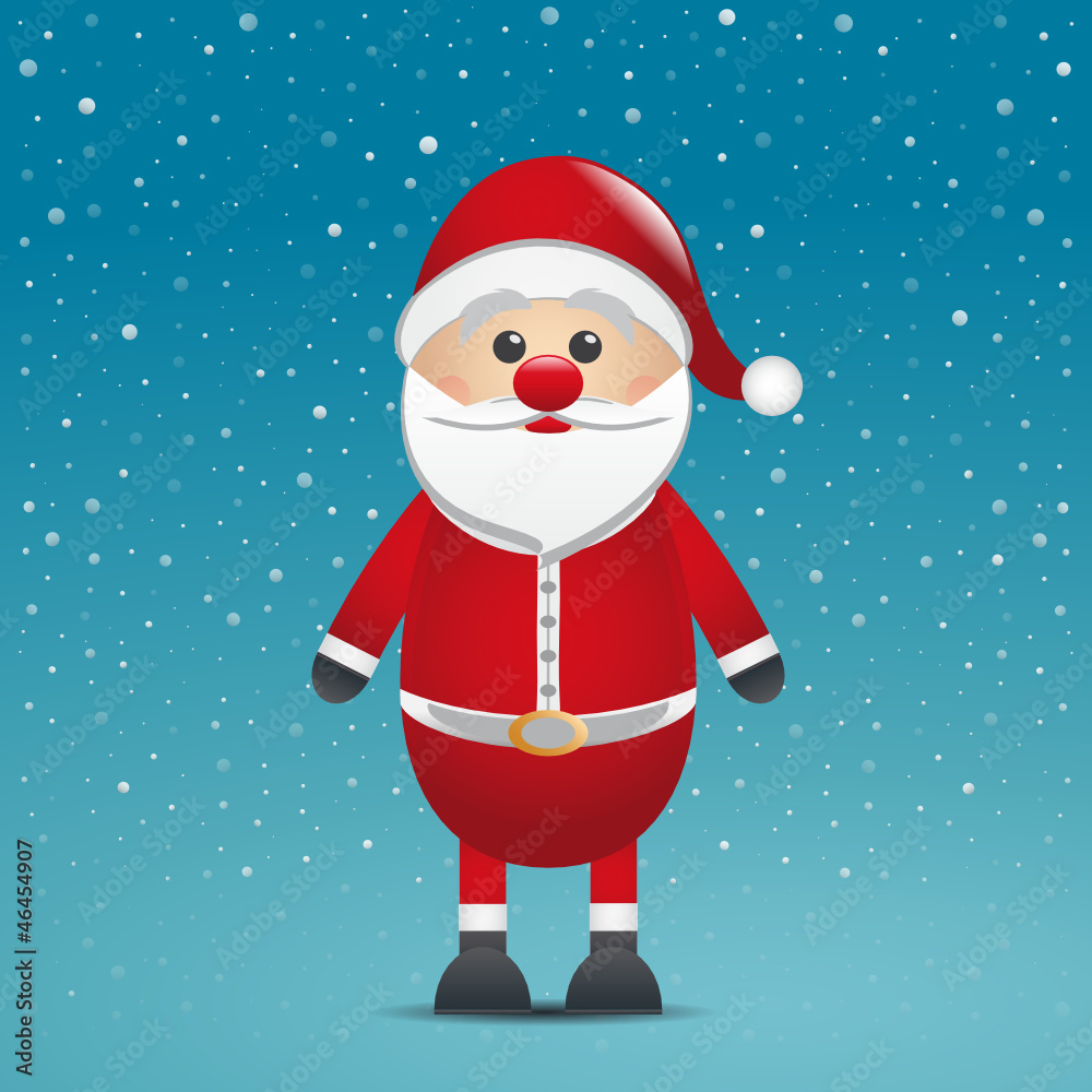 santa claus with hat green snow background santa claus with hat green snow background