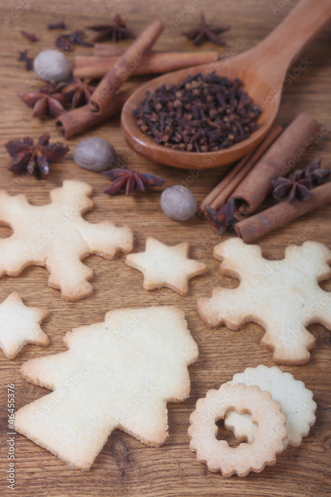 shortbread cookies with spices