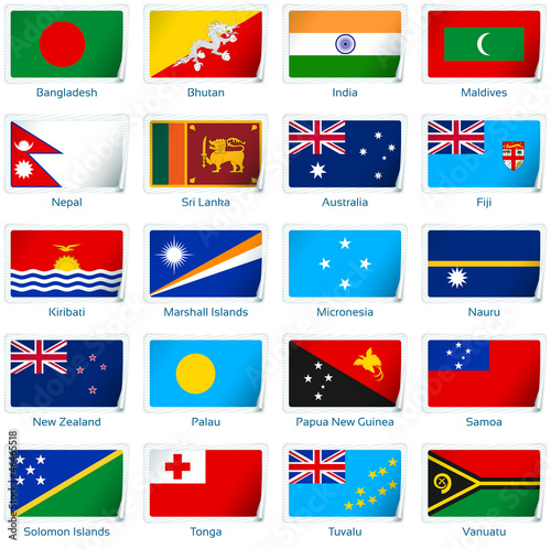 Sticker flags Europe 1 of 3