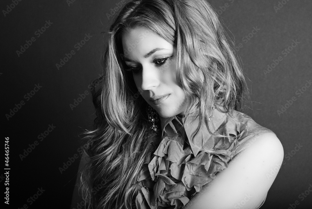 bright portrait of the beautiful girl with long hair bright portrait of the beautiful girl with long hair