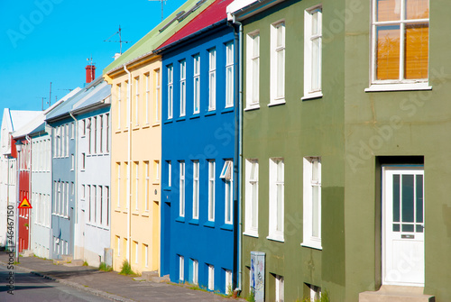Colorful houses, Reykjavik, Iceland
