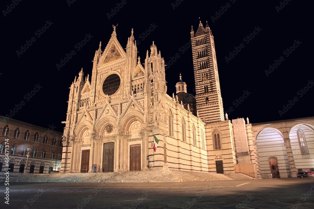 Duomo Cathedral in  Siena, Tuscany, Italy,