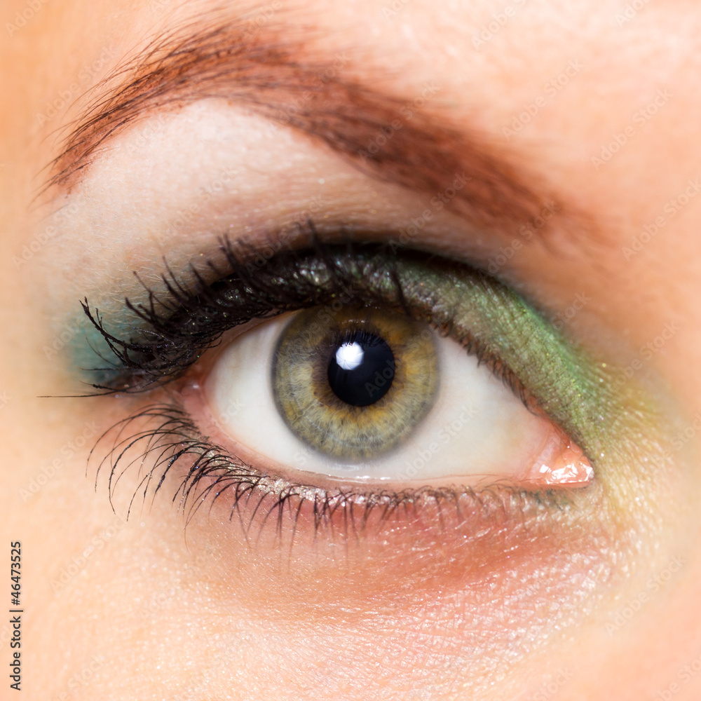 Close-up of a beautiful woman's eye