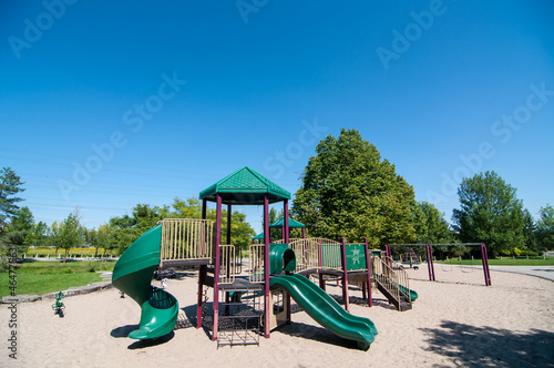 Wallpaper Mural Playground Equipment in a Public Park Torontodigital.ca