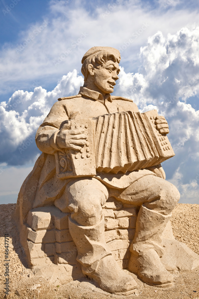 Fototapeta premium Figures from the sand