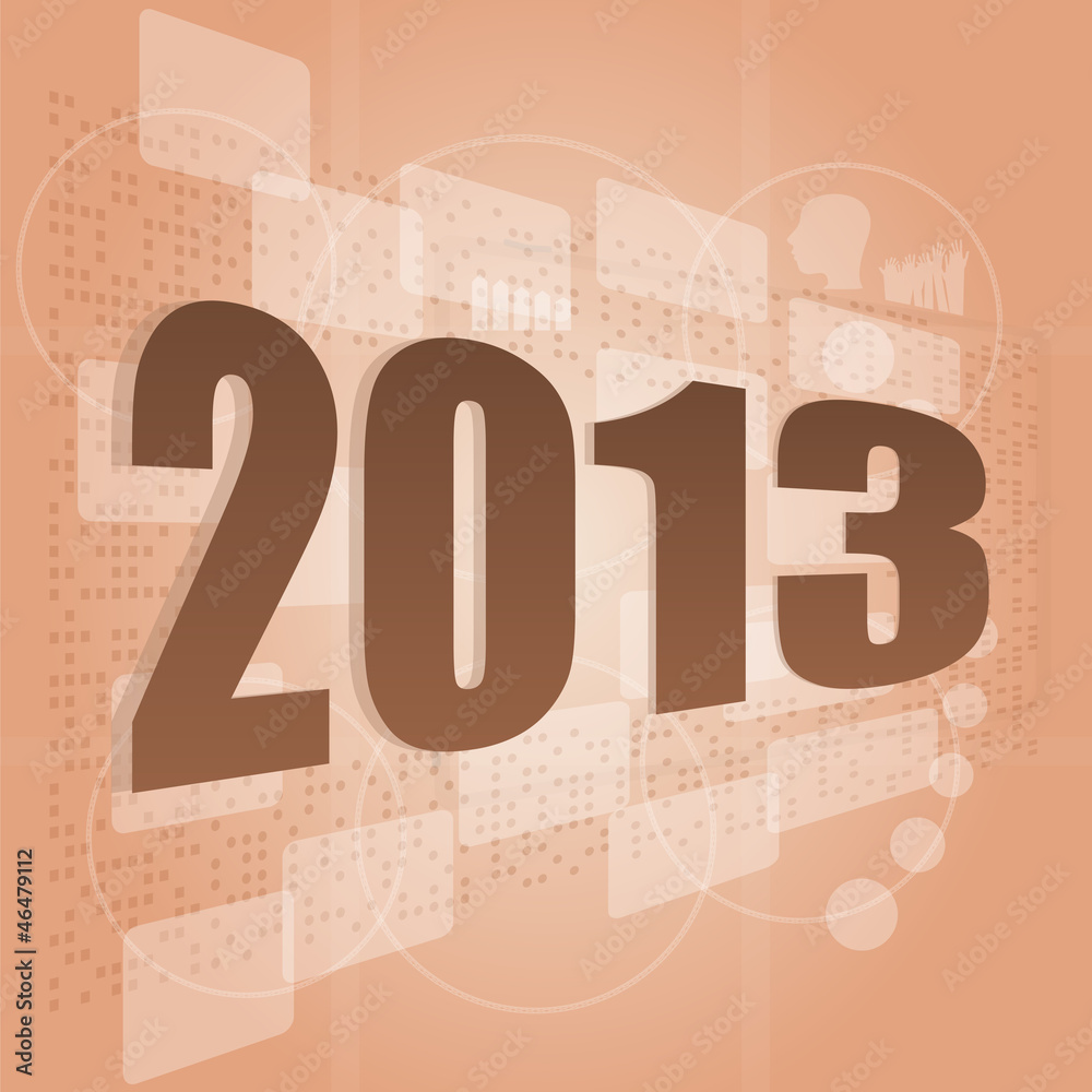 word 2012 on digital screen, timeline concept word 2012 on digital screen, timeline concept