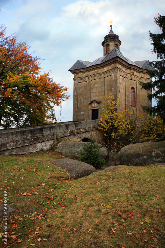 Hvezda chapel in Table Mountains – Czech Republic Hvezda chapel in Table Mountains – Czech Republic