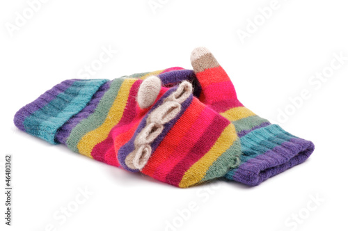 Multi Colored Gloves with Fingers