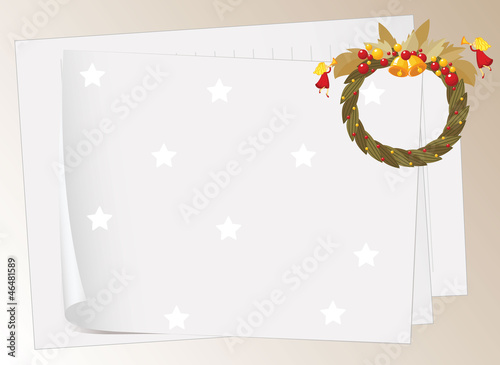 paper sheets and bells