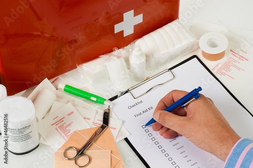 annual check of the  first aid kit