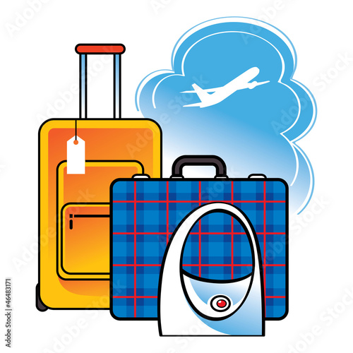 Luggage suitcase bag airport travel plane flight baggage claim