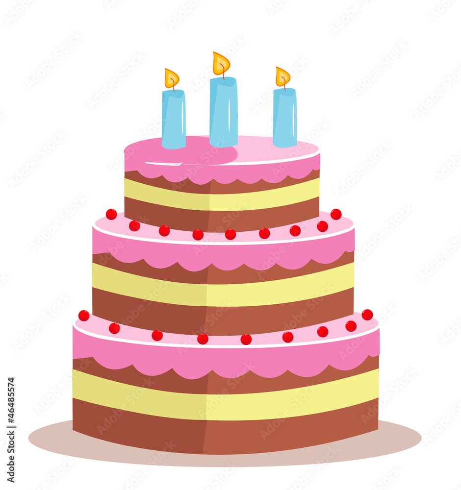 Sweet cake for birthday holiday Sweet cake for birthday holiday