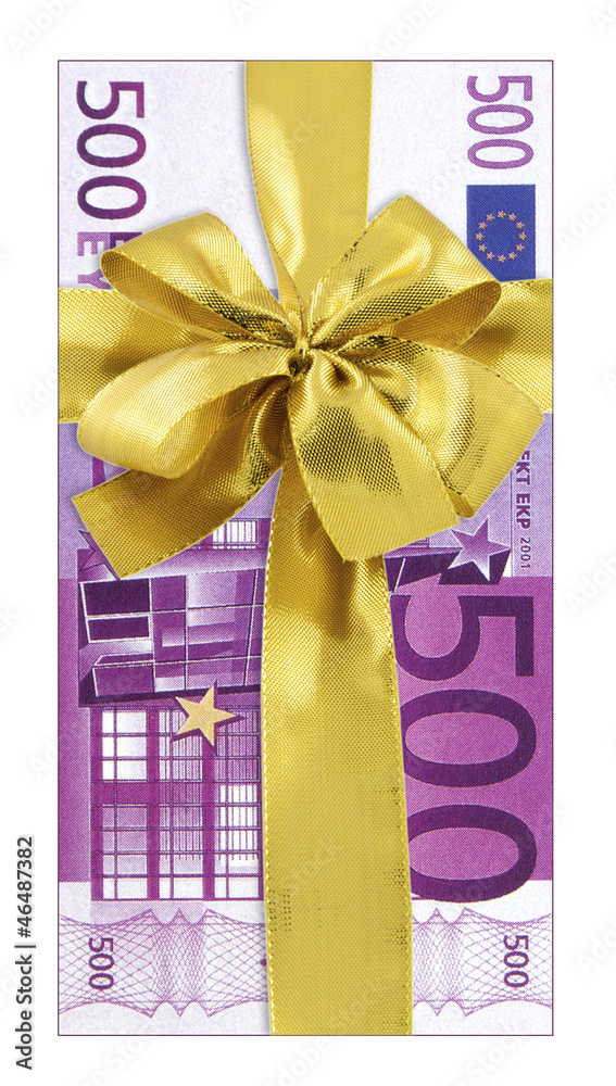 billet de 500 euros en cadeau Photos | Adobe Stock