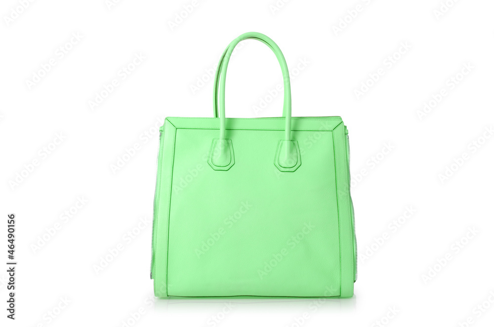 Elegant woman bag isolated on white Elegant woman bag isolated on white