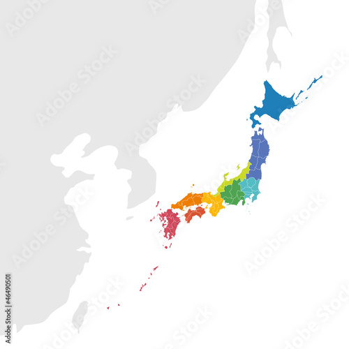 日本の地図 #46490501