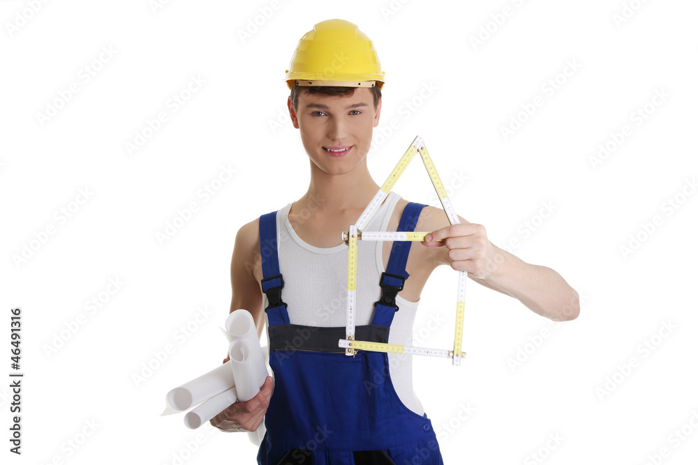 Young construction man Young construction man