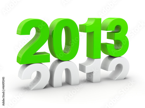 New year 2013 3d render