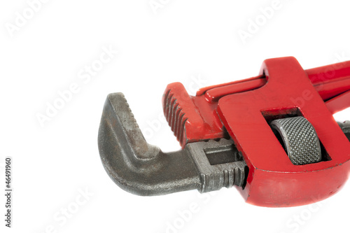 Canvas Print isolated open mouth monkey wrench on white background