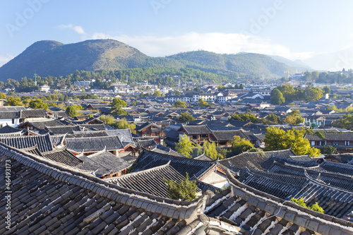 Stare miasto Lijiang w godzinach porannych, światowe dziedzictwo UNESCO w Yu