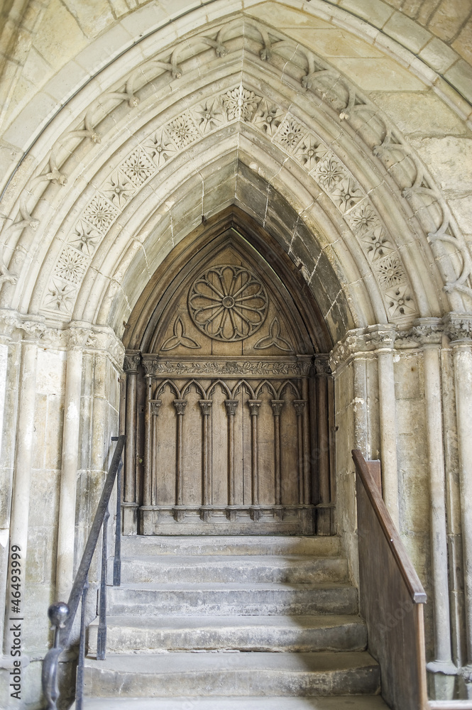 Cloister of abbey in Soissons Cloister of abbey in Soissons