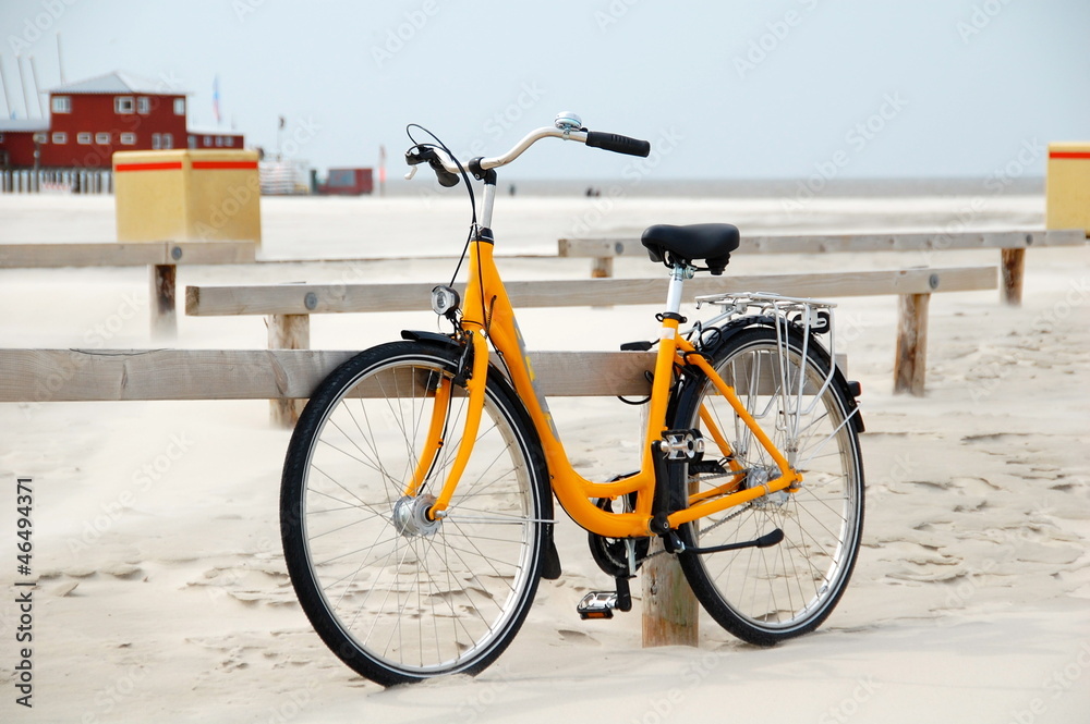 Fahrrad am Strand