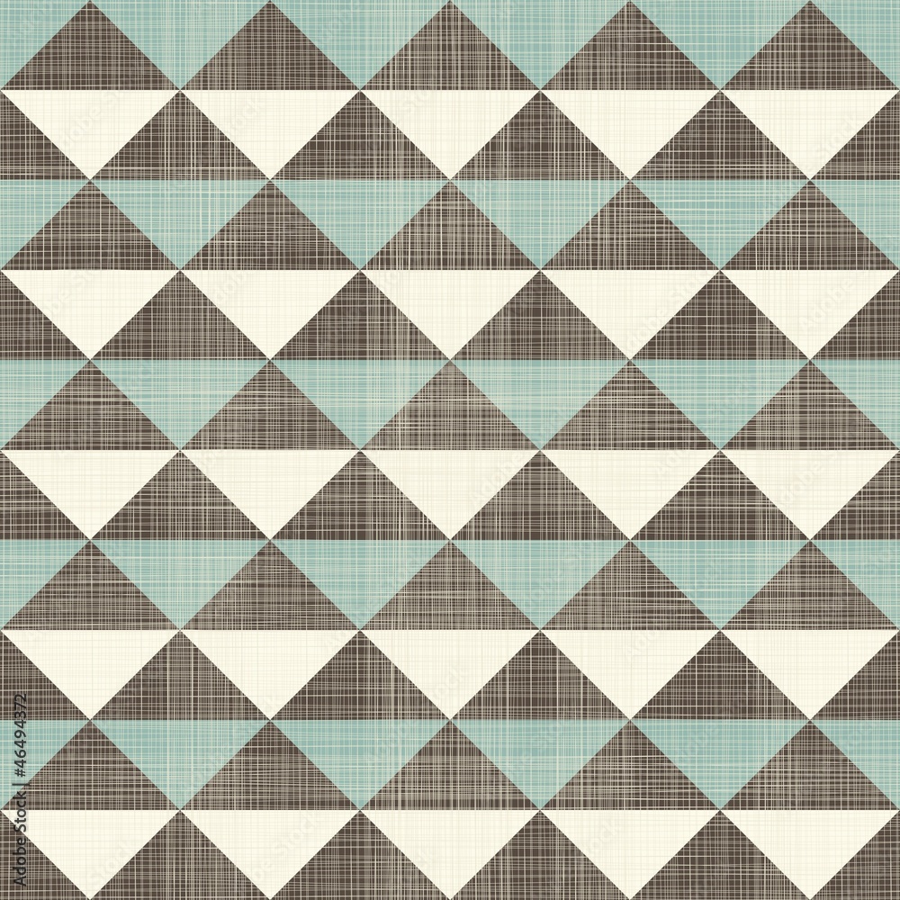 retro geometric triangles seamless pattern