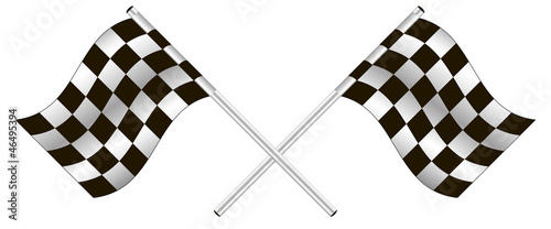 checkered flag. vector