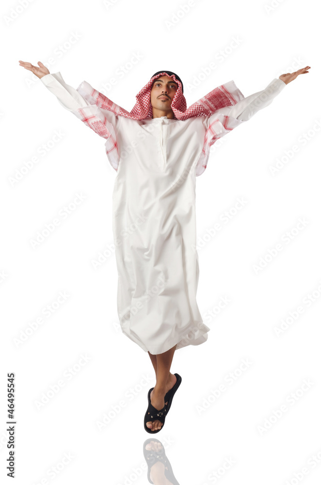 Arab man isolated on the white Arab man isolated on the white