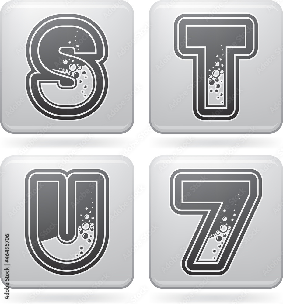 Digits & capital letters Digits & capital letters
