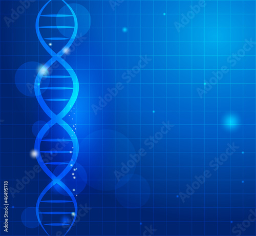 Abstract gene chain background